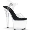 Acrylique 18 cm Pleaser RADIANT-708 Plateforme Chaussures Talon Haut