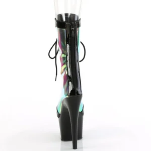 ADORE-1047 - 18 cm plateforme bottines talons aiguilles vernis noires