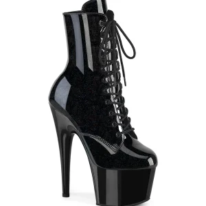 ADORE-1020BLG 18 cm bottine talon haut femme pleaser glitter noires