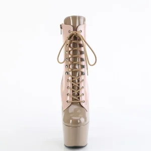 ADORE-1020DC - 18 cm plateforme bottine haut talon verni dusty