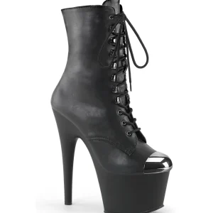 ADORE-1020ESC - 18 cm hauts talons bottines à cap d acier vegan