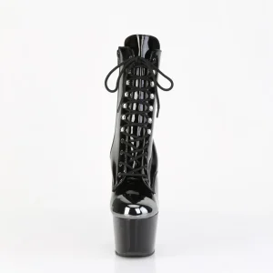 ADORE-1020ESC - 18 cm hauts talons bottines à cap d acier vernis