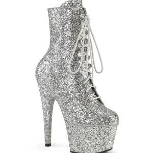ADORE-GWR 18 cm bottine talon haut femme pleaser glitter argent
