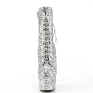 ADORE-GWR 18 cm bottine talon haut femme pleaser glitter argent