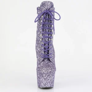 ADORE-GWR 18 cm bottine talon haut femme pleaser glitter pourpre