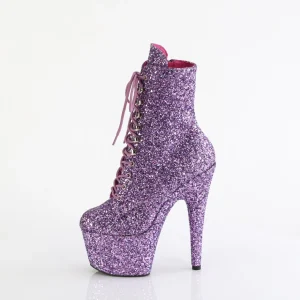 ADORE-GWR 18 cm bottine talon haut femme pleaser glitter lavande