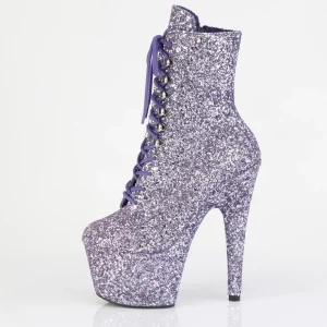 ADORE-GWR 18 cm bottine talon haut femme pleaser glitter pourpre