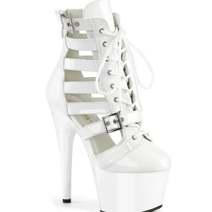 ADORE-1013MST 18 cm bottine talon haut femme pleaser blanc