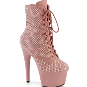 ADORE-1020RM 18 cm bottine talon haut femme pleaser strass rose