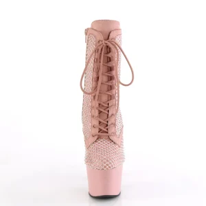ADORE-1020RM 18 cm bottine talon haut femme pleaser strass rose