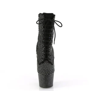 ADORE-1020RM 18 cm bottine talon haut femme pleaser strass noir