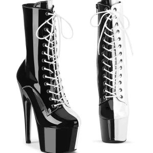 ADORE-1040TT 18 cm bottine talon haut femme pleaser noir blanc