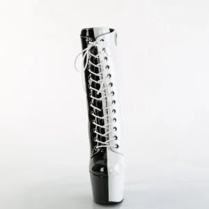 ADORE-1040TT 18 cm bottine talon haut femme pleaser noir blanc