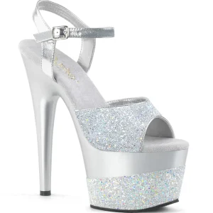 Argent 18 cm ADORE-709-2G etincelle sandales avec plateforme