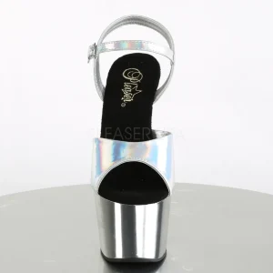 Argent 18 cm ADORE-709HGCH Hologramme talons avec plateforme