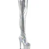 Argent 18 cm ADORE-3000HWR Hologramme bottes overknee plateforme de pole dance
