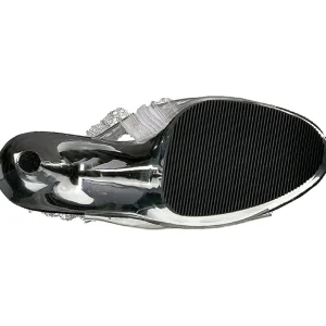 Argent 18 cm ADORE-1017RSF bottines a frangees pour femmes a talon