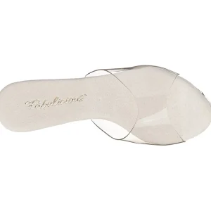 Argent 11,5 cm ELEGANT-401 Pierre strass plateforme mules femme