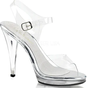 Argent 11,5 cm FLAIR-408 Sandales Femme a Talon