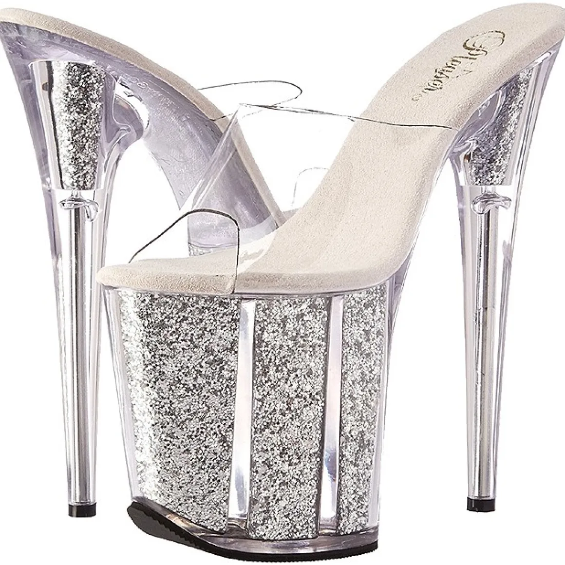 argent__cm_flamingog_etin_7.webp Argent 20 cm FLAMINGO-801G etincelle plateforme mules talons hauts