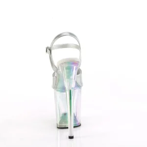 Argent 20 cm FLAMINGO-809HT Hologramme talons avec plateforme