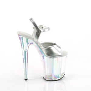 Argent 20 cm FLAMINGO-809HT Hologramme talons avec plateforme