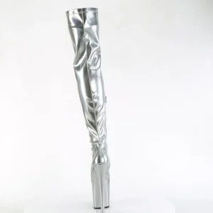 Argent 20 cm FLAMINGO-3000HWR Hologramme bottes overknee plateforme de pole dance