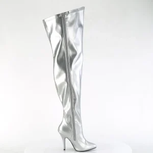 Argent 13 cm SEDUCE-3000WC cuissardes mollets larges et cuisses rondes élastiquées