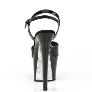 Argent 18 cm SKY-309CRS Chaussures pour femmes talon pierres scintillantes