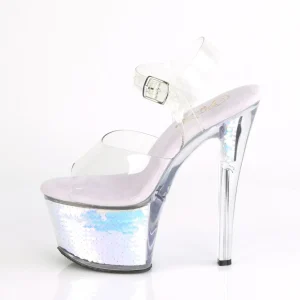 Argent 18 cm SKY-308MC Hologramme talons avec plateforme
