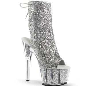 Argent etincelle 18 cm ADORE-1018G bottines a plateforme femmes
