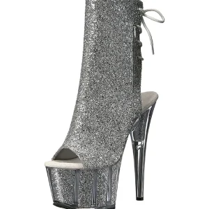 Argent etincelle 18 cm ADORE-1018G bottines a plateforme femmes