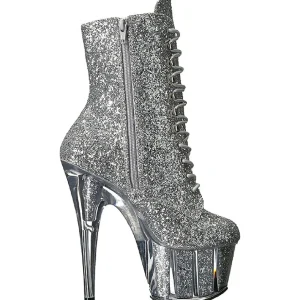 Argent etincelle 18 cm ADORE-1020G bottines a plateforme femmes