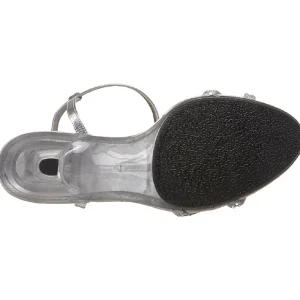 Argent Etincelle 8 cm BELLE-316 Sandales Femme a Talon