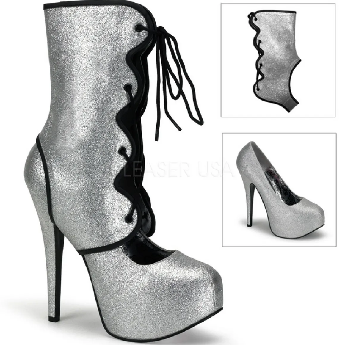 argent_etincelle__cm_burl_6.webp Argent Etincelle 14,5 cm Burlesque TEEZE-31G Platform Escarpins Chaussures