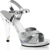 Argent Etincelle 12 cm FLAIR-419G Talon Haut pour Hommes