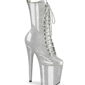 Argent glitter 20 cm pleaser bottines talons hauts femme