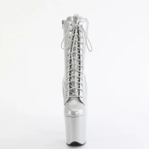 Argent glitter 20 cm pleaser bottines talons hauts femme
