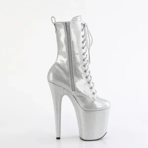 Argent glitter 20 cm pleaser bottines talons hauts femme