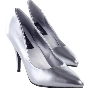 Argent Mat 10 cm VANITY-420 Escarpins Talons Aiguilles Hommes