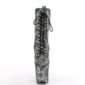 Argent motif serpent 20 cm 1040SPF exotic bottines de pole dance