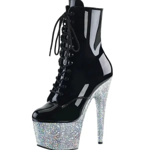 Argent paillettes 18 cm Pleaser ADORE-1020LG bottines de pole dance