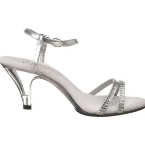 Argent pierre strass 8 cm BELLE-316 chaussures travesti