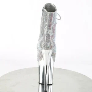 Argent pierre strass 20 cm FLAMINGO-1020CHRS-2 bottines talons hauts pleaser