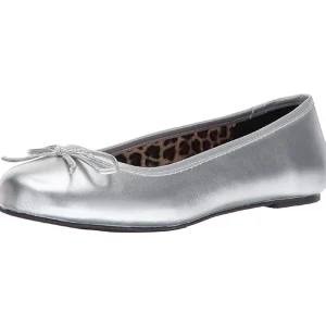 Argent Similicuir ANNA-01 grande taille chaussures ballerines