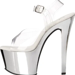 Argent Transparent 18 cm SKY-308 Plateforme Haut Talon