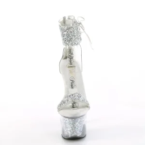 Argentés 18 cm SKY-327RSI talon haut avec manchette de cheville strass