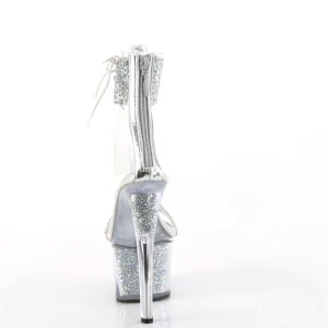 Argentés 18 cm SKY-327RSI talon haut avec manchette de cheville strass