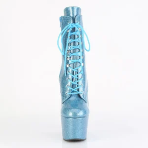 Baby Bleues glitter 18 cm pleaser bottines talons hauts femme