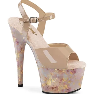 Beige 18 cm ADORE-709 pleaser sandales talons hauts femme